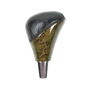 Mercedes Benz W210 Gear Shift Knob - Omac - Bajonet-Birdeye-w/Leather - '96-'03 Mercedes Benz W210 Gear Shift Knob - Omac - Bajonet-Birdeye-w/Leather - '96-'03